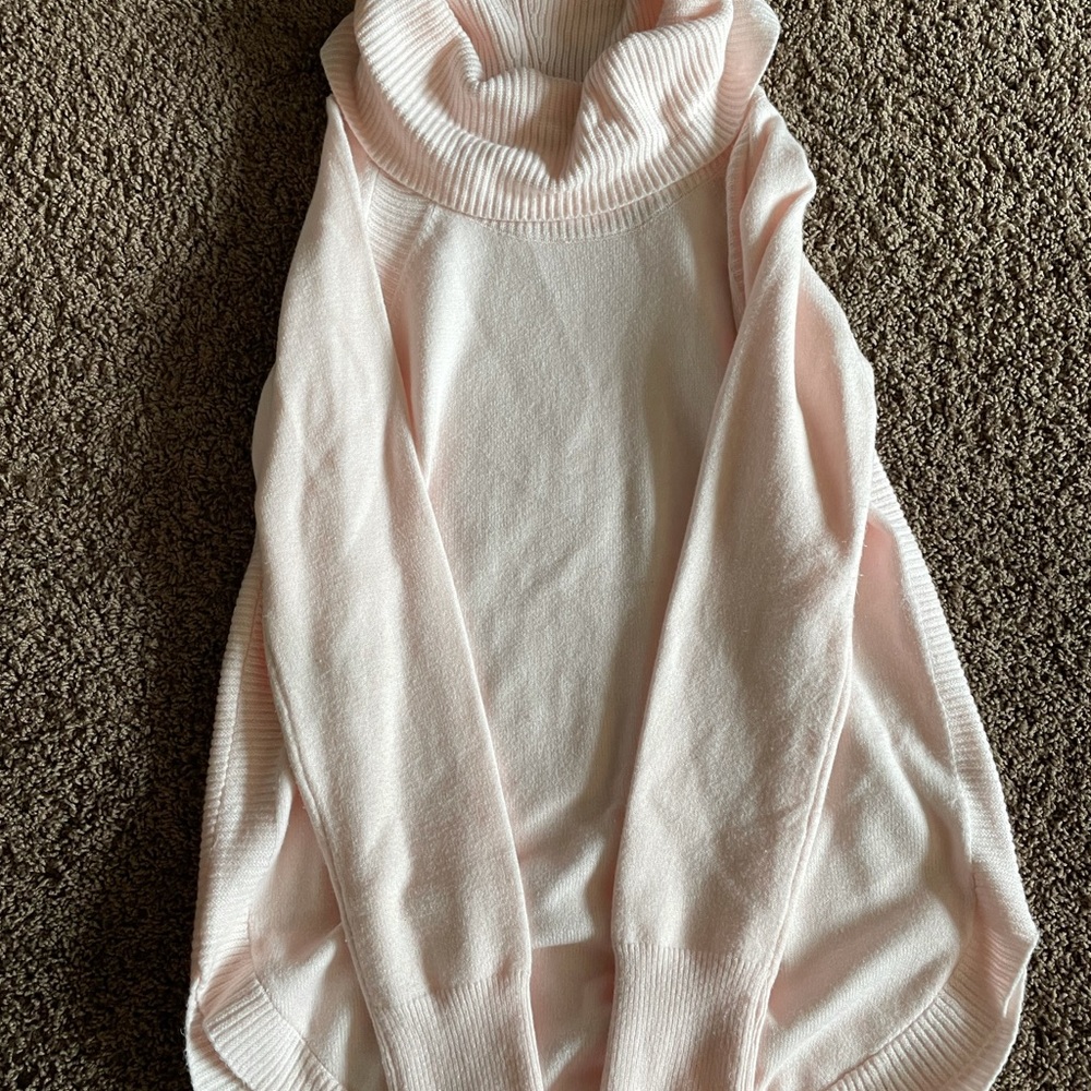 Time and Tru Pink Cowl Neck Sweater, Size S